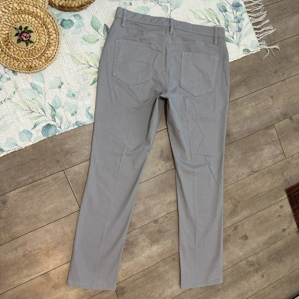 New Men’s Gray Slim 5 Pocket Stretch Twill Pants Size 34x31